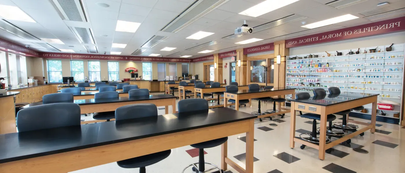 U N E College of Pharmacy classroom