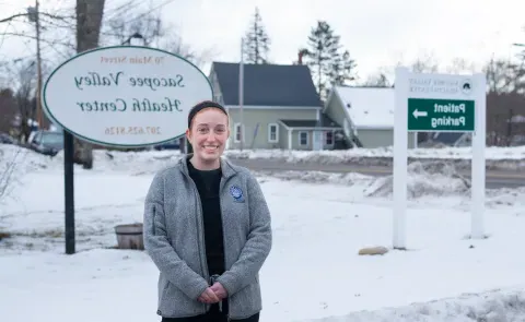 Caitlyn Daly was one of three UNE students to receive an M&T Bank stipend for a rural health clerkship this fall.